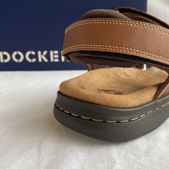 Dockers Men’s NewPage Casual 2 Strap Sandals Sz 11 in Rust - Picture 14 of 16